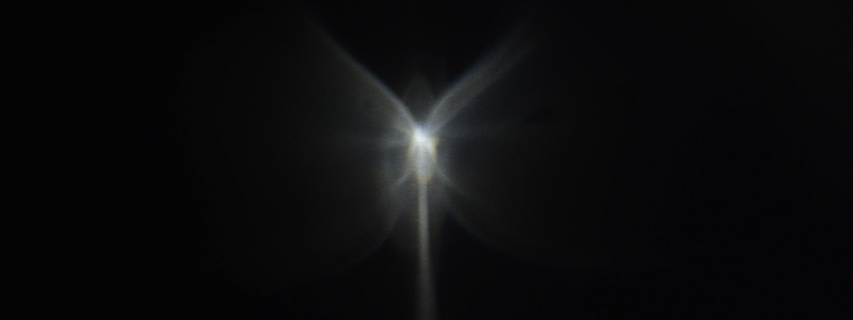 Sparkly shiny brightly see, kaleidoscope grows from ears