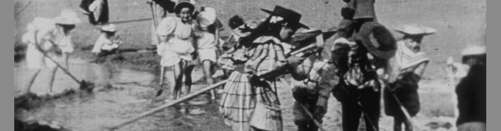 Children Digging for Clams