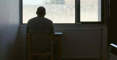 A Man Leaning