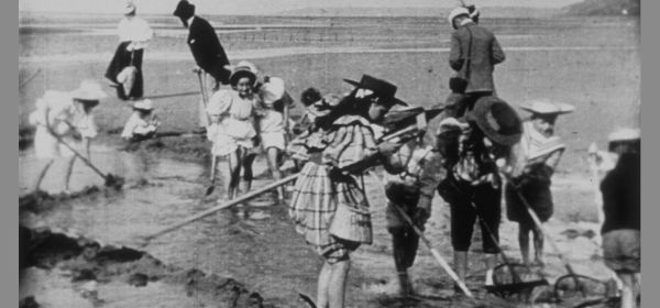 Children Digging for Clams